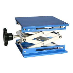 Plate‑forme réglable aluminium 200×200 mm – Laboratory Jack