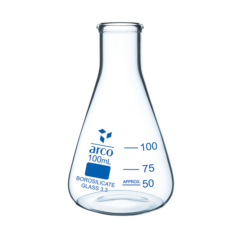 Flacon Erlenmeyer col étroit 100 mL – verre borosilicaté
