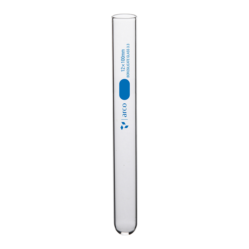Tube à essai sans bord 12 × 100 mm – Verre borosilicate