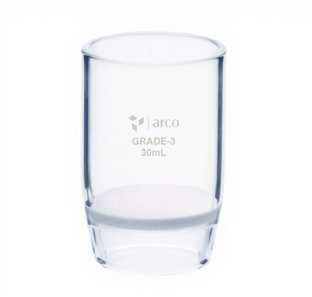 Creuset type Gooch 30 mL – verre borosilicaté avec disque fritté G-3